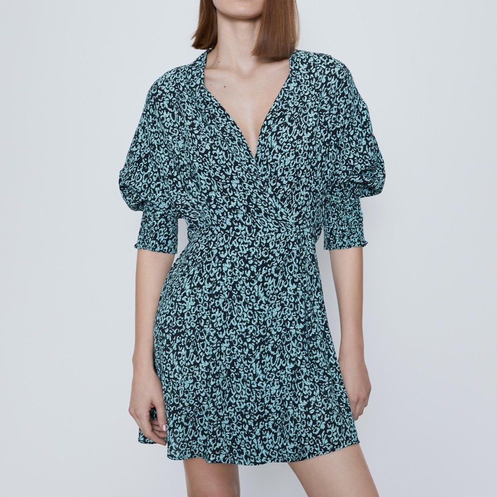 NWT ZARA ANIMAL PRINT DRESS
